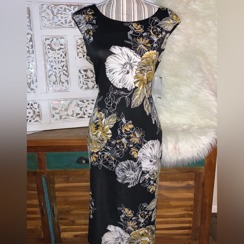 Asian style black dress. Never worn. New with tags.